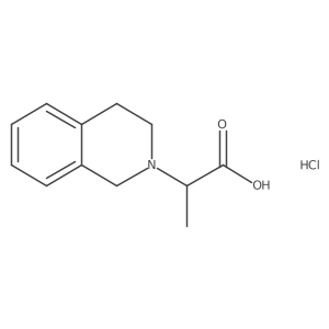 2-(1,2,3,4-Tetrahydroisoquinolin-2-yl)propanoic acid hydrochloride Structure