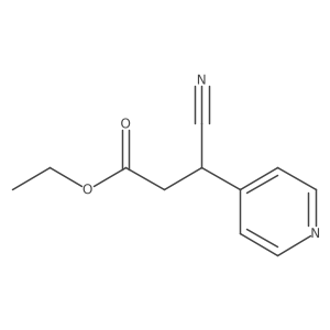 Ethyl 3-cyano-3-(pyridin-4-yl)propanoate Structure