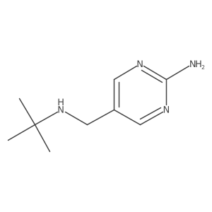5-((tert-Butylamino)methyl)pyrimidin-2-amine Structure