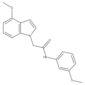 2-(4-methoxy-1H-indol-1-yl)-N-[3-(methylsulfanyl)phenyl]acetamide Structure