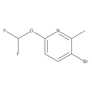 3-Bromo-6-(difluoromethoxy)-2-methylpyridine Structure