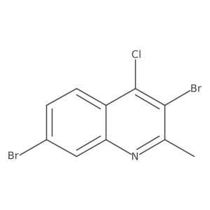 4-Chloro-3,7-dibromo-2-methylquinoline Structure