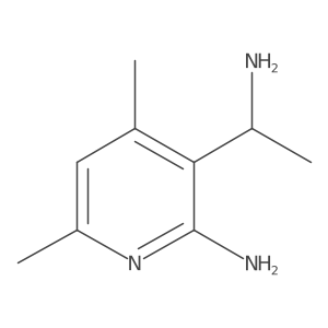 3-Pyridinemethanamine, 2-amino-I+/-,4,6-trimethyl- Structure