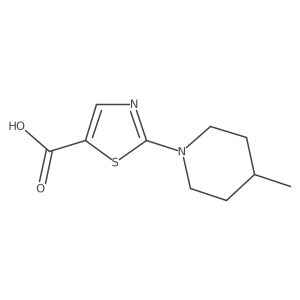 2-(4-Methylpiperidin-1-yl)-1,3-thiazole-5-carboxylic acid Structure