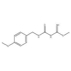 Carbamimidothioic acid, N-[[[(4-methoxyphenyl)methyl]amino]carbonyl]-, methyl ester Structure
