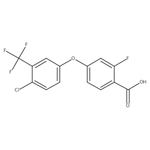 4-(4-Chloro-3-(trifluoromethyl)phenoxy)-2-fluorobenzoic acid Structure