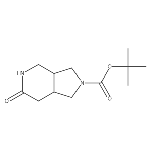 tert-Butyl 6-oxohexahydro-1H-pyrrolo[3,4-c]pyridine-2(3H)-carboxylate结构式
