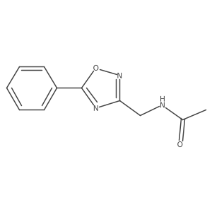 N-[(5-phenyl-1,2,4-oxadiazol-3-yl)methyl]acetamide结构式