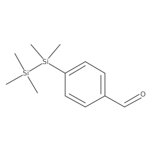 4-(Pentamethyldisilanyl)benzaldehyde结构式