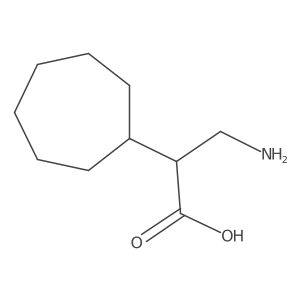 3-Amino-2-cycloheptylpropanoic acid结构式