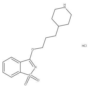 3-(3-(Piperidin-4-yl)propoxy)benzo[d]isothiazole 1,1-dioxide hydrochloride结构式