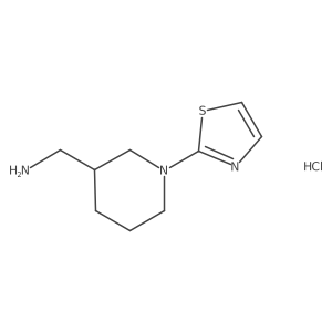 (1-(Thiazol-2-yl)piperidin-3-yl)methanamine hydrochloride结构式