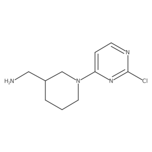 [1-(2-Chloropyrimidin-4-yl)piperidin-3-yl]methanamine Structure