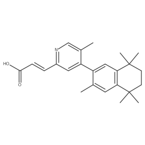(E)-3-(4-(1,2,3,4-tetrahydro-1,1,4,4,6-pentamethylnaphthalen-7-yl)-5-methylpyridin-2-yl)acrylic acid Structure