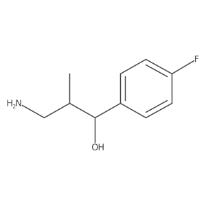 3-Amino-1-(4-fluorophenyl)-2-methylpropan-1-ol结构式