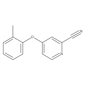 4-(2-Methylphenoxy)pyridine-2-carbonitrile Structure