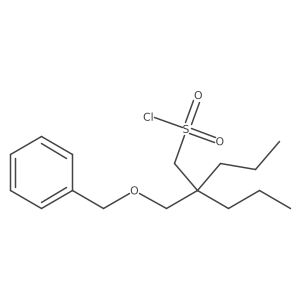 2-[(Benzyloxy)methyl]-2-propylpentane-1-sulfonyl chloride结构式