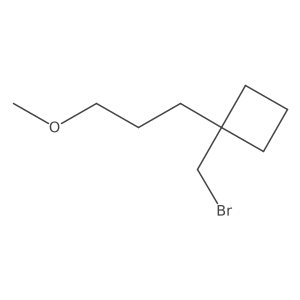 1-(Bromomethyl)-1-(3-methoxypropyl)cyclobutane Structure