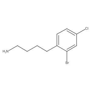 2-Bromo-4-chloro-benzenebutanamine Structure