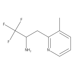 1,1,1-Trifluoro-3-(3-methylpyridin-2-yl)propan-2-amine结构式