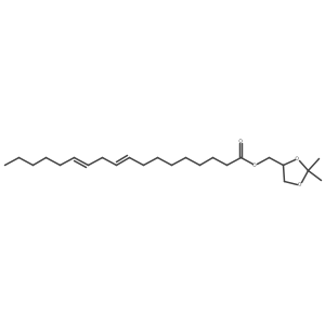 (S)-1-Linoleoyl-2,3-isopropylidene-rac-glycerol Structure