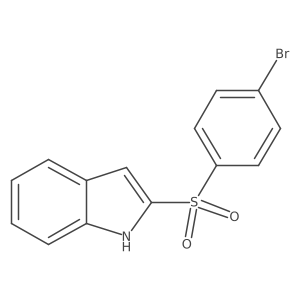 2-((4-Bromophenyl)sulfonyl)-1H-indole Structure