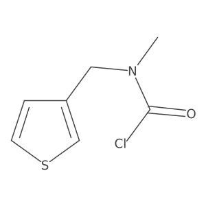N-methyl-N-(thiophen-3-ylmethyl)carbamoylchloride结构式