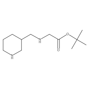 Tert-butyl 2-{[(piperidin-3-yl)methyl]amino}acetate Structure