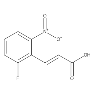 2-Fluoro-6-nitrocinnamic acid Structure