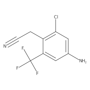 2-(4-Amino-2-chloro-6-(trifluoromethyl)phenyl)acetonitrile Structure