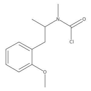 N-[1-(2-methoxyphenyl)propan-2-yl]-N-methylcarbamoyl chloride结构式