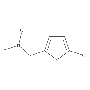 N-[(5-chlorothiophen-2-yl)methyl]-N-methylhydroxylamine结构式