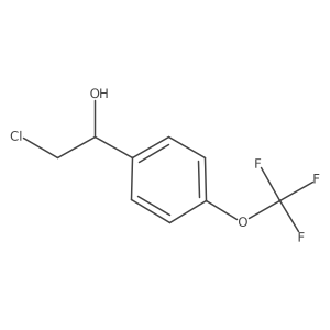 2-Chloro-1-[4-(trifluoromethoxy)phenyl]ethan-1-ol Structure