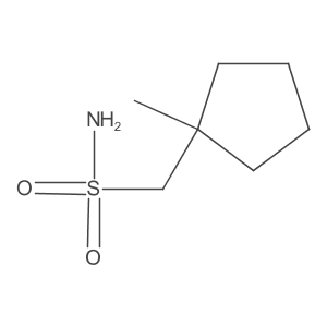 (1-Methylcyclopentyl)methanesulfonamide Structure