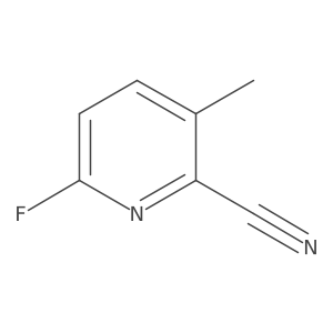 6-Fluoro-3-methylpicolinonitrile Structure