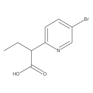 2-(5-Bromopyridin-2-yl)butanoic acid结构式