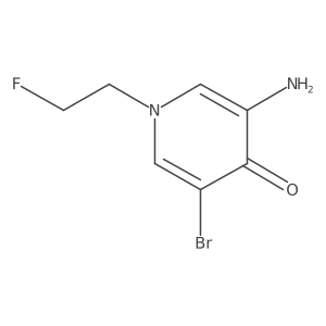 3-Amino-5-bromo-1-(2-fluoroethyl)-1,4-dihydropyridin-4-one Structure