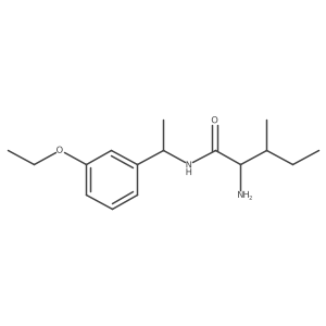 2-amino-N-[1-(3-ethoxyphenyl)ethyl]-3-methylpentanamide结构式