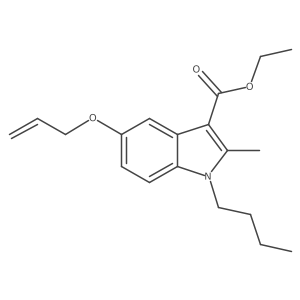Ethyl 1-butyl-2-methyl-5-(2-propen-1-yloxy)-1H-indole-3-carboxylate Structure