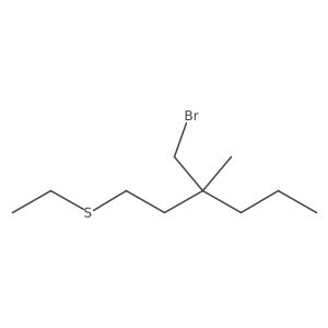 3-(Bromomethyl)-1-(ethylsulfanyl)-3-methylhexane Structure