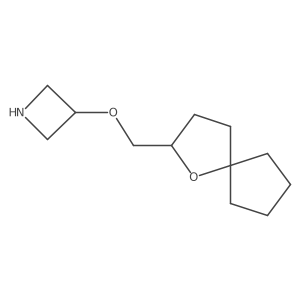 3-({1-Oxaspiro[4.4]nonan-2-yl}methoxy)azetidine Structure