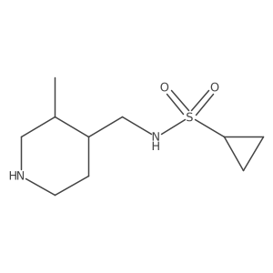 N-[(3-methylpiperidin-4-yl)methyl]cyclopropanesulfonamide Structure