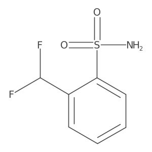 2-(Difluoromethyl)benzenesulfonamide结构式