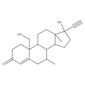 (7R,8S,9R,10S,13S,14R)-16,16-dideuterio-17-ethynyl-10-hydroperoxy-17-hydroxy-13-methyl-7-(trideuteriomethyl)-1,2,6,7,8,9,11,12,14,15-decahydrocyclopenta[a]phenanthren-3-one Structure