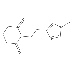 1-[2-(1-methyl-1H-imidazol-4-yl)ethyl]piperidine-2,6-dione结构式