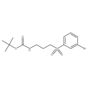 [3-(3-Bromo-benzenesulfonyl)-propyl]-carbamic acid tert-butyl ester Structure
