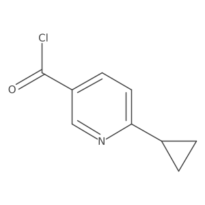 6-Cyclopropylpyridine-3-carbonyl chloride Structure