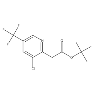Tert-butyl 2-[3-chloro-5-(trifluoromethyl)-2-pyridyl]acetate结构式