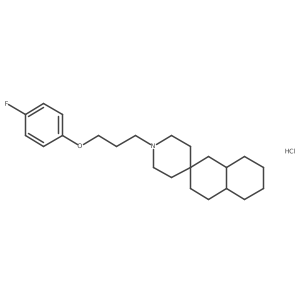 Trans-1'-(3-(4-fluorophenoxy)propyl)octahydro-1H-spiro[naphthalene-2,4'-piperidine] hydrochloride Structure