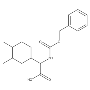 2-{[(Benzyloxy)carbonyl]amino}-2-(3,4-dimethylcyclohexyl)acetic acid Structure